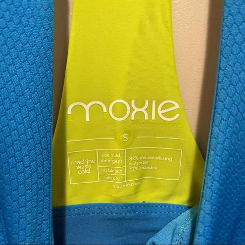 Azure Moxie Cycling T Back Tank Top  Blue Size Small