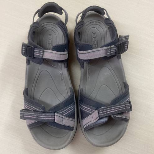 Keen  Terradora II Sandals Womens 8/38.5 Gray Pink Open Toe Strap Outdoor Hiking