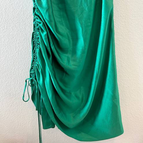 Cinq à Sept Green Silk Mini Dress