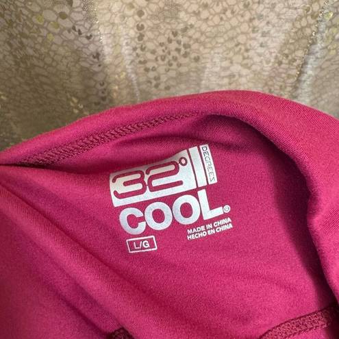 32 Degrees Heat 32 Degrees Cool Magenta Pink High Waist Active Leggings Large NWOT