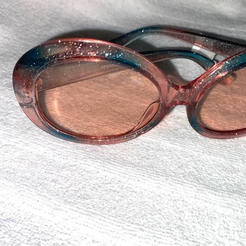 BP NEW  Glitter Pink and Blue Round Sunnies Sunglasses