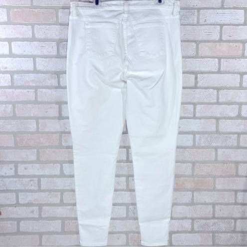 J.Crew  NWT High Rise Toothpick Skinny Jeans in White Size 35T