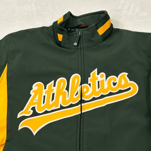 Majestic Oakland Athletics A’s Authentic On Field  Therma Base Green Jacket Adult L