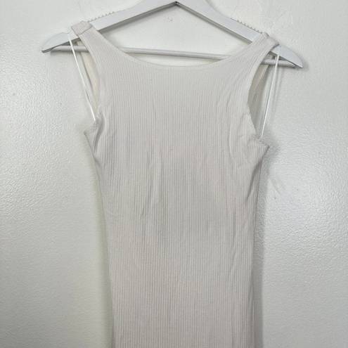 l*space L* Nico Cutout Cover-Up Rib Dress in Cream Size Small