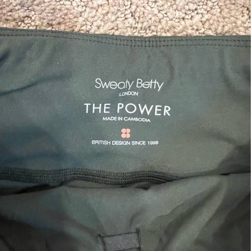 Sweaty Betty  The Power Side Pocket Legging Size Small Oliver Green