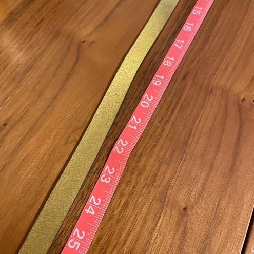 Gap  Gold Leather Belt Foil Metallic Small