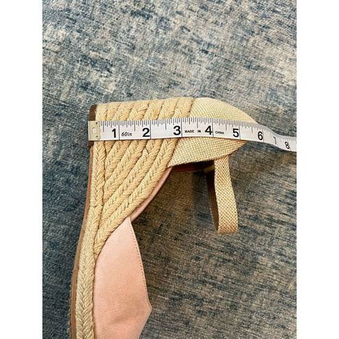 Pink Lily Susina Soft  Ankle Strap Wedge Espadrille Size 8.5