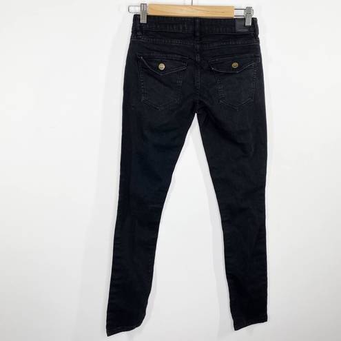 Harper  Black Cotton Blend Denim Skinny Jeans Women's Size 25