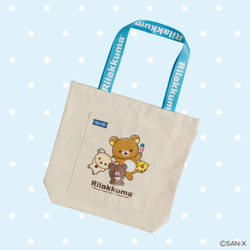 Sanrio Rilakkuma 20th Anniversary USA Tour Canvas Tote Bag NWT