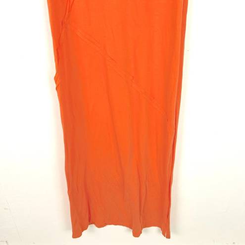 See You Monday NWT  Sleeveless T-Shirt Maxi Dress in Orange Size Medium M NEW