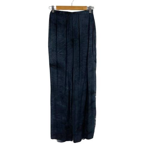 Young Fabulous and Broke  Tie Dye Fauna Split Wide Leg Pant Robin Cayman Wash M