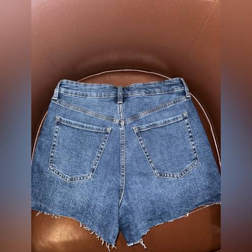 Old Navy Women's  Denim Shorts High Rise Sky-Hi A-Line