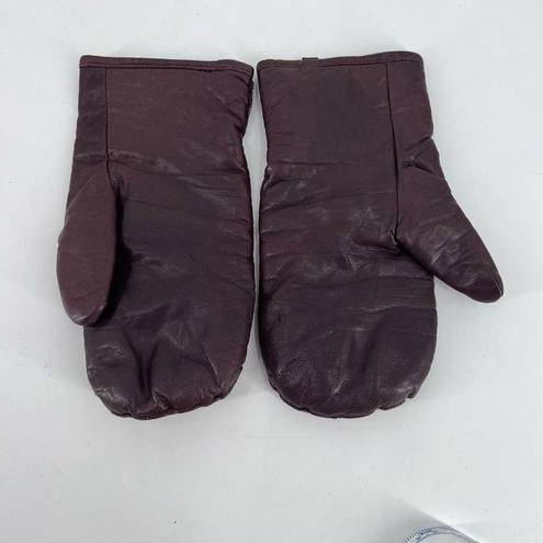 Vintage intercontinental leather industries brown mittens women’s medium/large