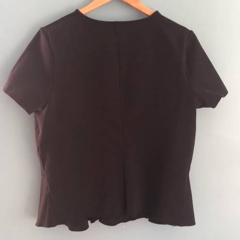 J.Crew 🧿  Black Peplum Top XL