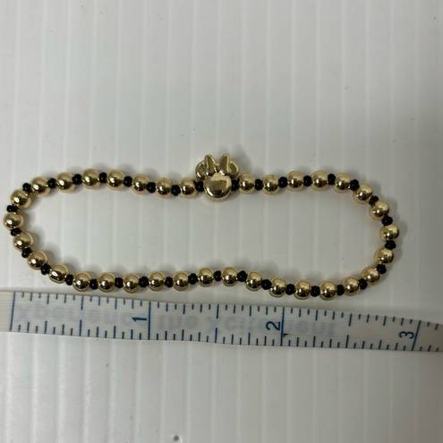 BaubleBar  Disney X Minnie Mouse Bracelet - Black & Gold Beads Stackable Reversib