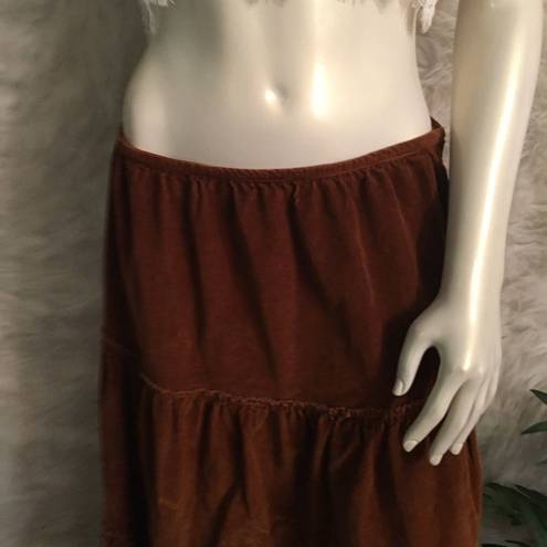 The Territory Ahead Prairie Corduroy pleated ruffle maxi skirt!