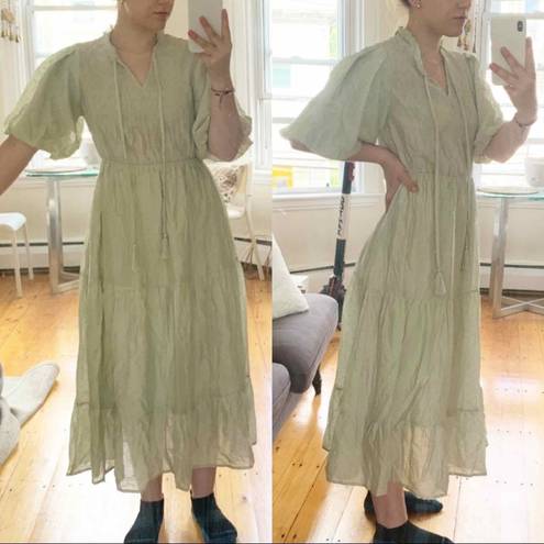 Hill House  Puff Sleeve Nap Dress Size Small