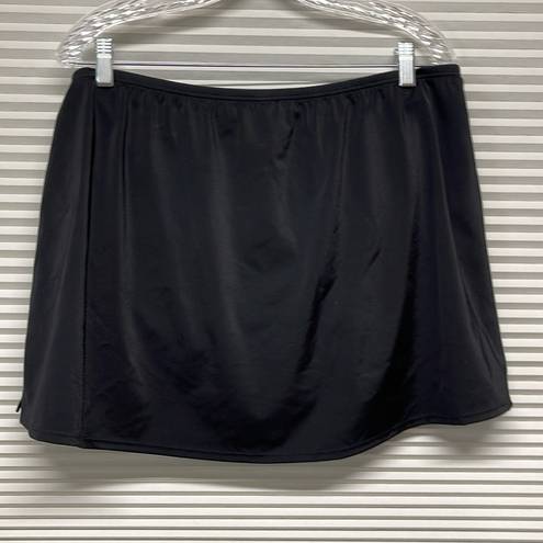 Cacique Swim by  NWT Black Swim Skirt Bottoms Size 18