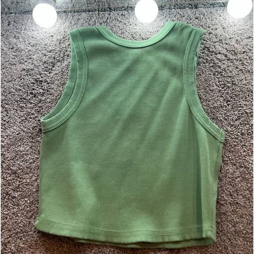 Roxy  - green ribbed tank top