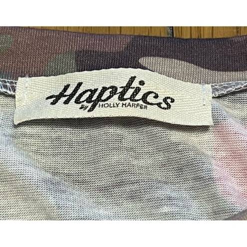 Harper Haptics‎ By Holly  Plus Short Sleeve Tunic Multicolor Top Size Medium