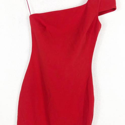 Likely NWT  Packard Dress Size 0 Red One Shoulder Knee Length Cocktail