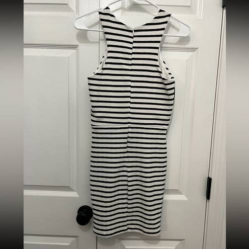 Just Me Black and white Bodycon dress