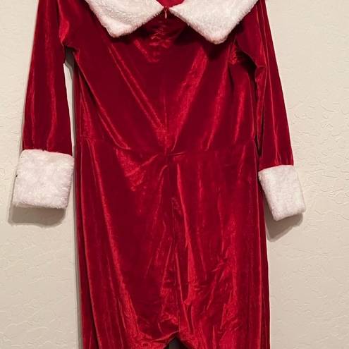ma*rs Sexy  Claus One Piece Velour Jumpsuit 2x