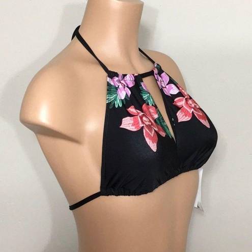 The Bikini Lab  floral keyhole top. NWT