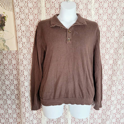 Banana Republic  faded brown pullover knit sweater Size large 