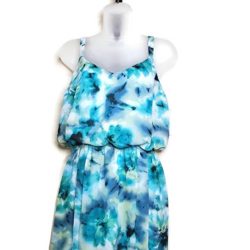 Emma & Michele  Blues Tie Dye Sleeveless Maxi S