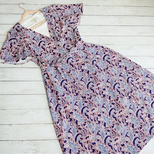 The Moon Ella‎ Paisley Floral Wrap Dress Size Small