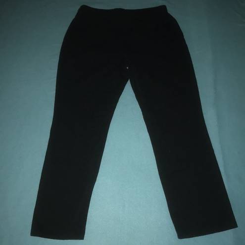 St. John’s Bay  relaxed fit boot cut high waisted black jeans 100% cotton size 12