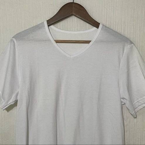 FILA  Essentials Short Sleeve Cotton V-Neck Top UK Medium