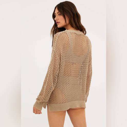 Beach Riot  Hilary Sweater in Beige M