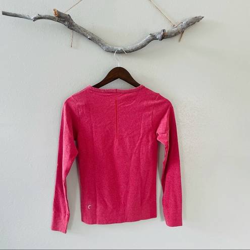 Zyia  Active Red Heather Performance Longsleeve Tee