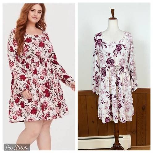 Torrid Adorable  Challis Print Drawstring Waist Dress!