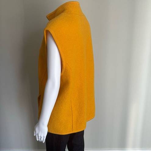 Coldwater Creek Vintage  Yellow Gold Wool Full Zip Vest Size Large