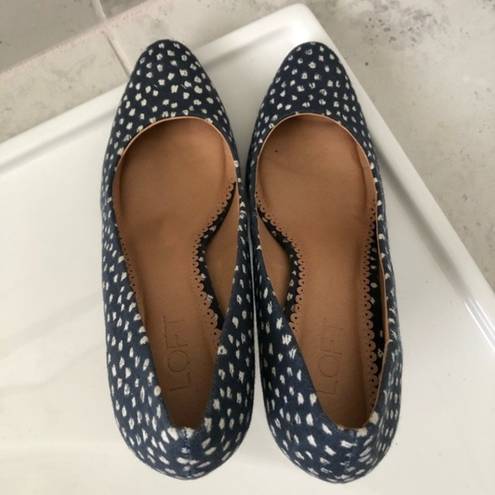 Loft Women's Denim Speckled Pumps Size 9