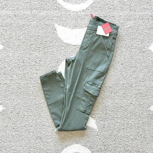 Spanx Stretch Twill Ankle Cargo Pants in Soft Sage