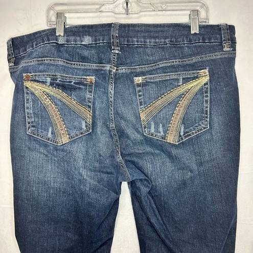 Torrid  Denim Flare Mid-Rise Blue Jeans Size 20 (41x29) Dark Wash