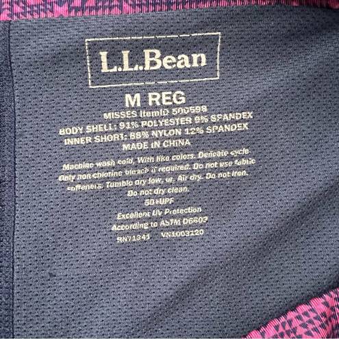 L.L.Bean  Skort Pink and Blue Size Medium Regular