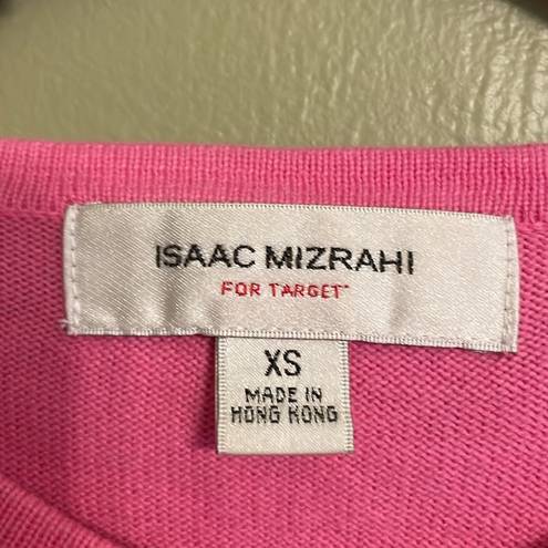 Isaac Mizrahi  for Target Womens Pink Button Up 100% Cotton Cardigan Size XS