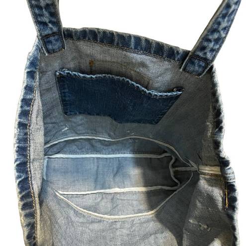 American Eagle NWT  Denim Tote Shoulder Bag 17x15x3.5”