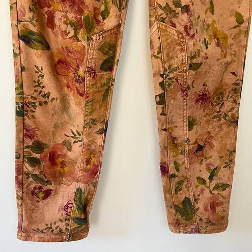 Pilcro Anthropologie The Wanderer Low Rise Slouchy Floral Utility Ankle Pants