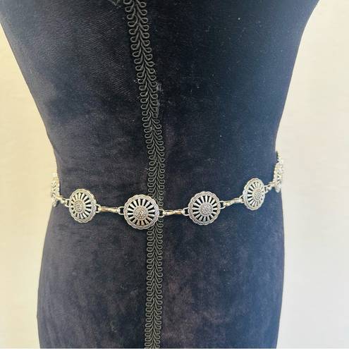 None New Textured geometric vintage chain belt boho