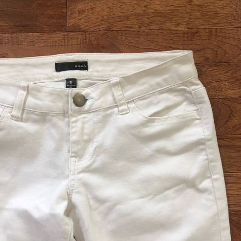 AQUA  white skinny jeans size 26