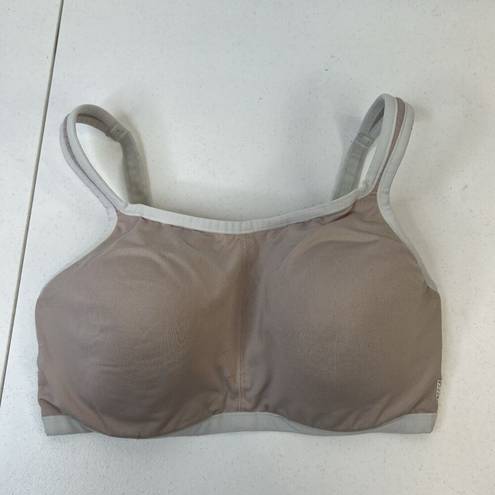 Natori  Size 34DD Yogi Convertible Straps Sports Bra In Mocha Ivory Beige CoolMax