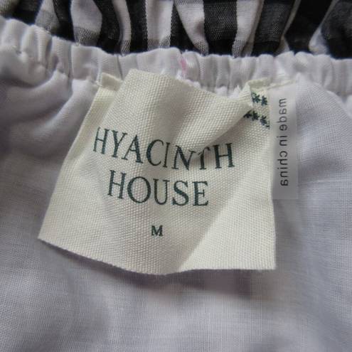 Tuckernuck  NWT Hyacinth House Donna in Black Gingham Tiered Mini Dress M