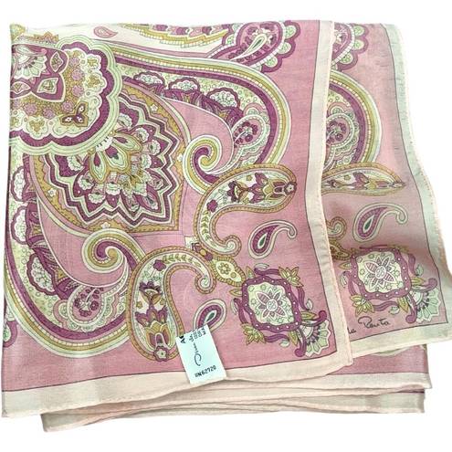 Oscar de la Renta  Vintage Silk Scarf