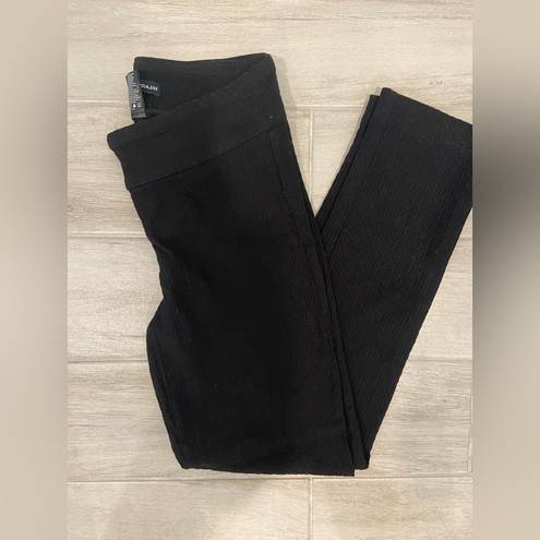 Hilary Radley  black textured pants/leggings size 6